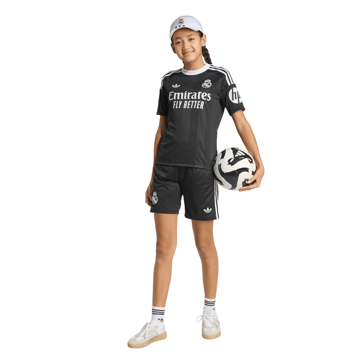 ADIDAS - Real Madrid 25/26 Third Goalkeeper Kids Kit - Black - image 8