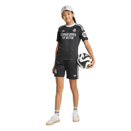 ADIDAS - Real Madrid 25/26 Third Goalkeeper Kids Kit - Black - image 8