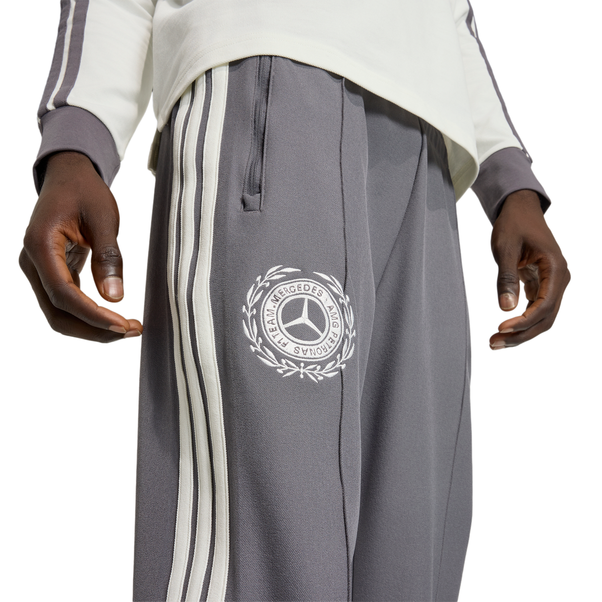 ADIDAS - Mercedes - Amg Petronas Formula 1 Team Silver Arrows Icon Track Pant - Uomo - Grey - image 5