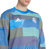ADIDAS - Real Madrid 25/26 Pre-Match Warm Top - Uomo - Blue - image 6