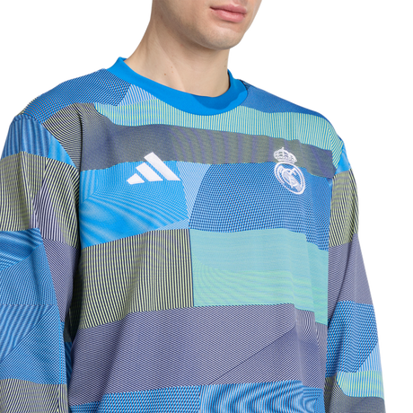 ADIDAS - Real Madrid 25/26 Pre-Match Warm Top - Uomo - Blue - image 6