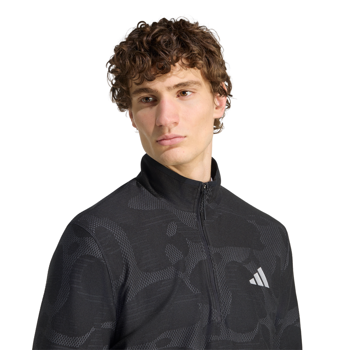 ADIDAS - Adi365 Running Half Zip CLIMAWARM+ Mid Long Sleeve - Uomo - Black - image 5