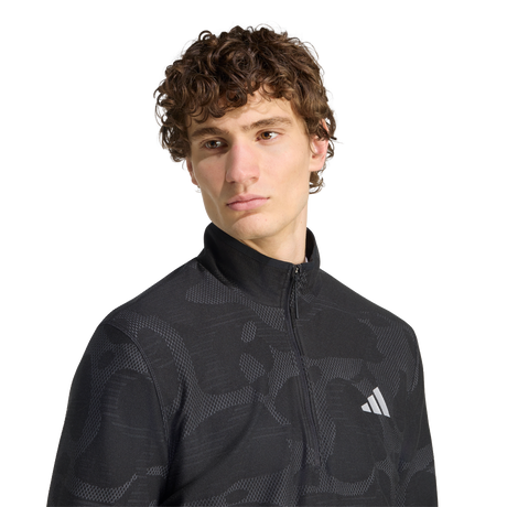 ADIDAS - Adi365 Running Half Zip CLIMAWARM+ Mid Long Sleeve - Uomo - Black - image 5