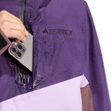 ADIDAS - Giacca Anorak TERREX Xploric CLIMAPROOF A 2 Strati Foderata - Donna - Purple - image 6