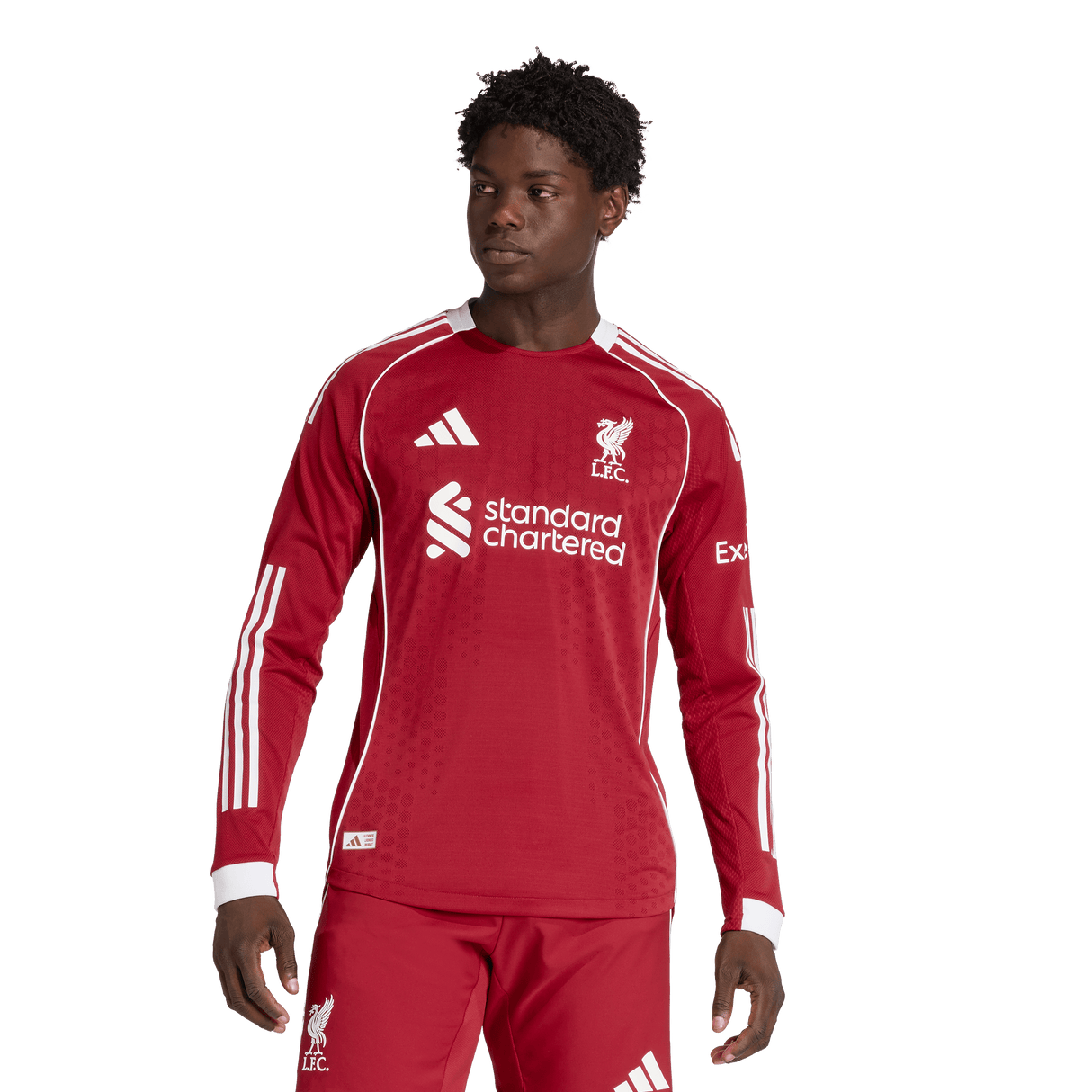 ADIDAS - Liverpool Fc 25/26 Home Authentic Jersey Longsleeve - Uomo - Black - image 3