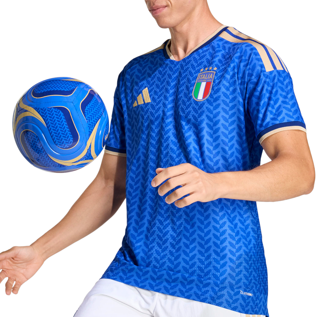 ADIDAS - Italia 26 Maglia Home Authentic - Uomo - Blue - image 7