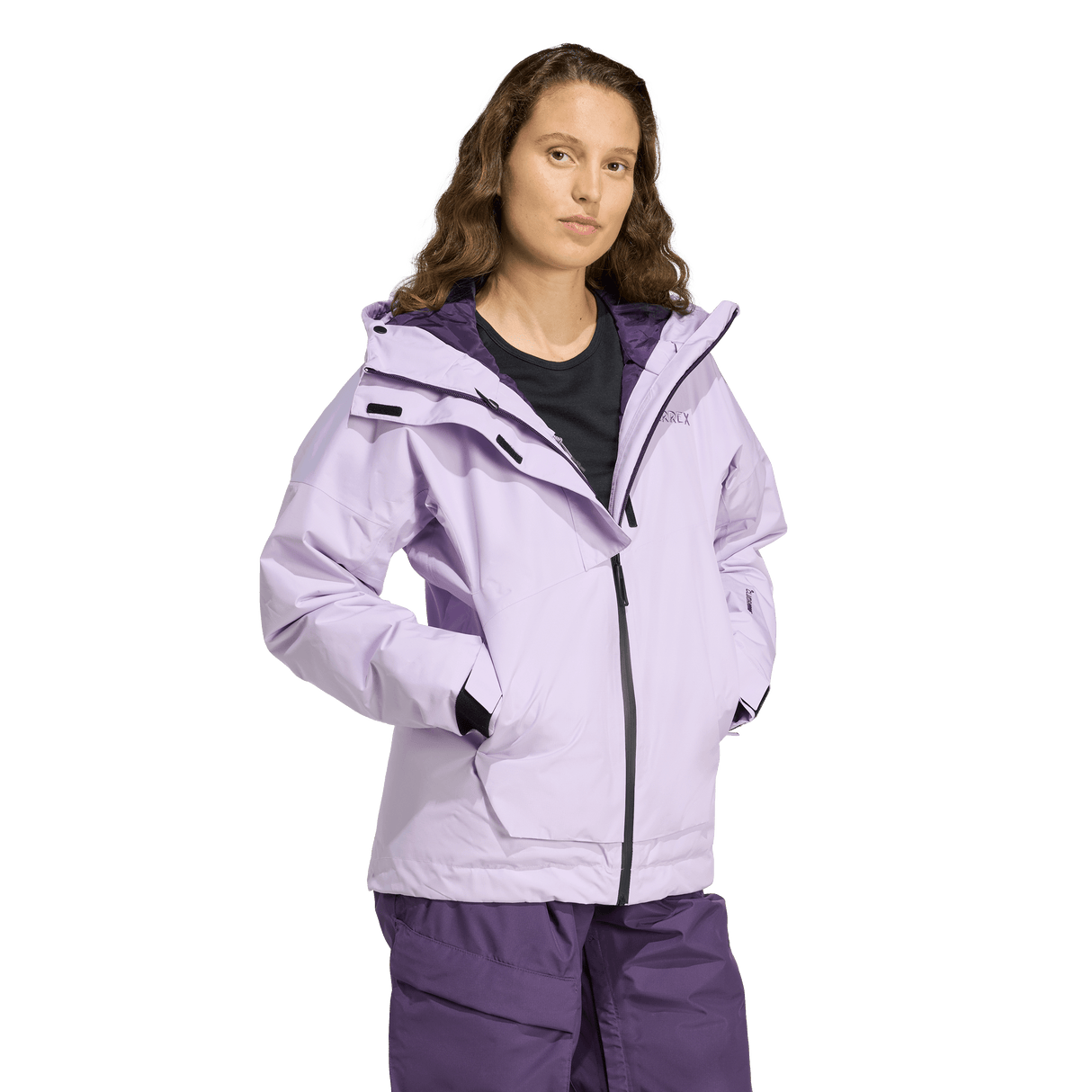 ADIDAS - Giacca TERREX Xploric 2 Layer Insulated CLIMAPROOF - Donna - Purple - image 5