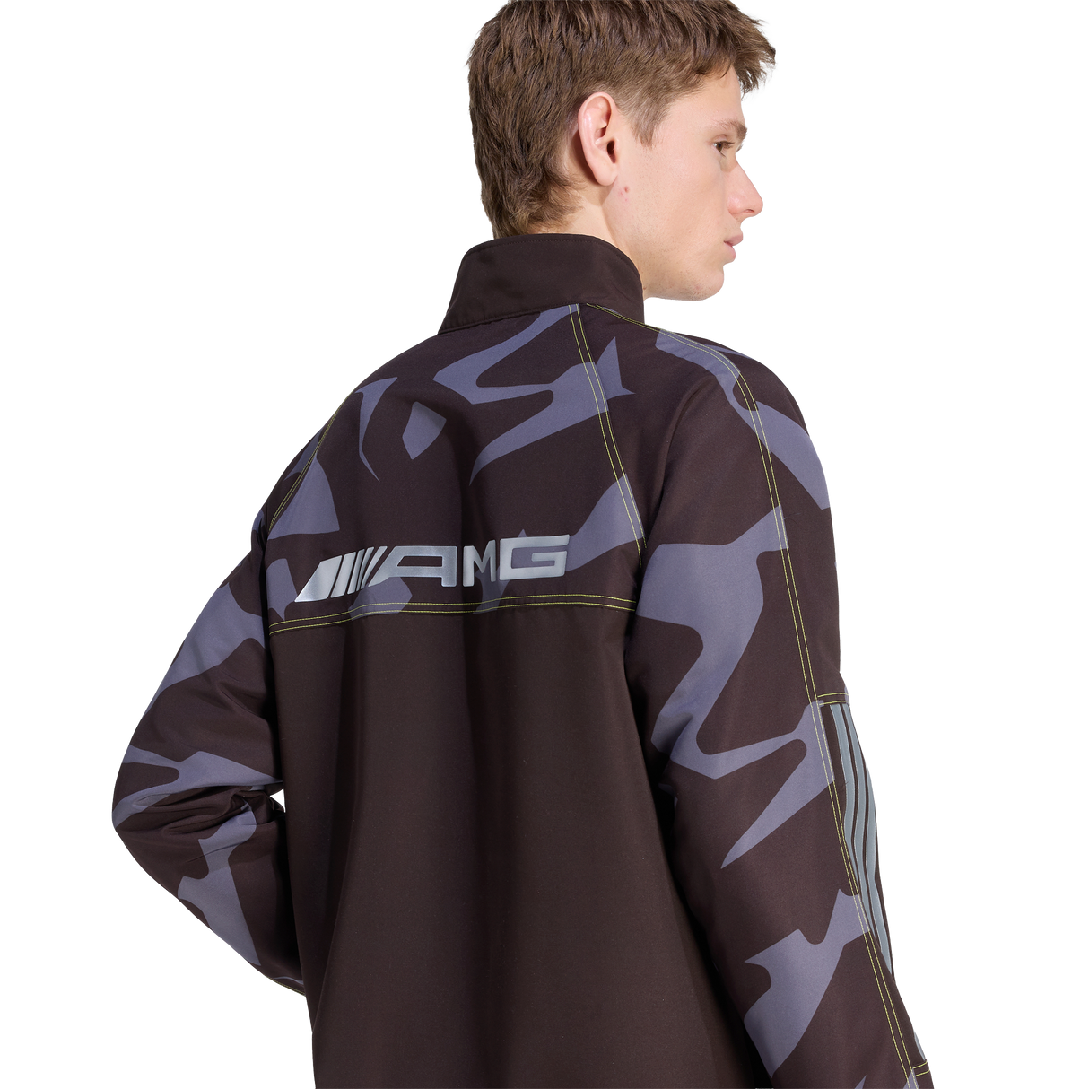 ADIDAS - Amg Camo Woven Track Jacket - Brown - image 5