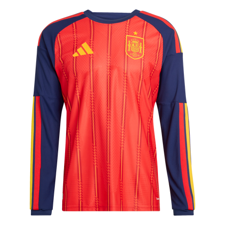 ADIDAS - Maglia Home Authentic Long Sleeve Spain 26 - Uomo - Red - image 1