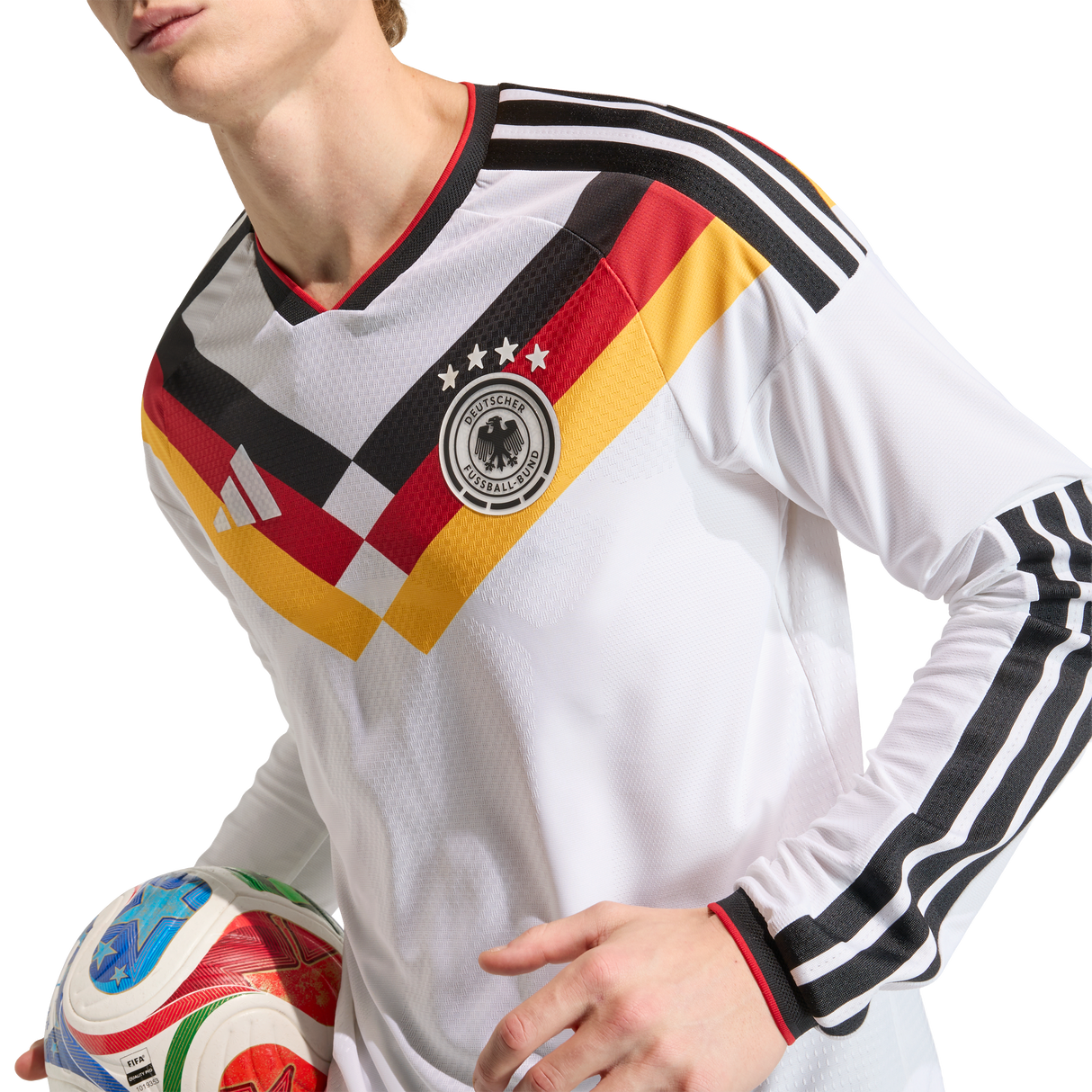 ADIDAS - Maglia Home Authentic Long Sleeve Germany 26 - Uomo - White - image 7
