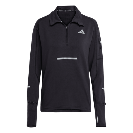 ADIDAS - Maglia Da Running Adi365 CLIMAWARM+ Half Zip - Donna - Black - image 1