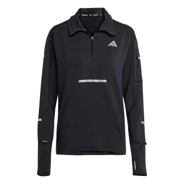 ADIDAS - Maglia Da Running Adi365 CLIMAWARM+ Half Zip - Donna - Black - image 1