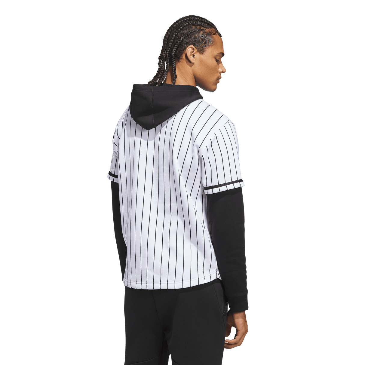 ADIDAS - Maglia Con Cappuccio Adidas Dugout Pinstripe - Uomo - White - image 3