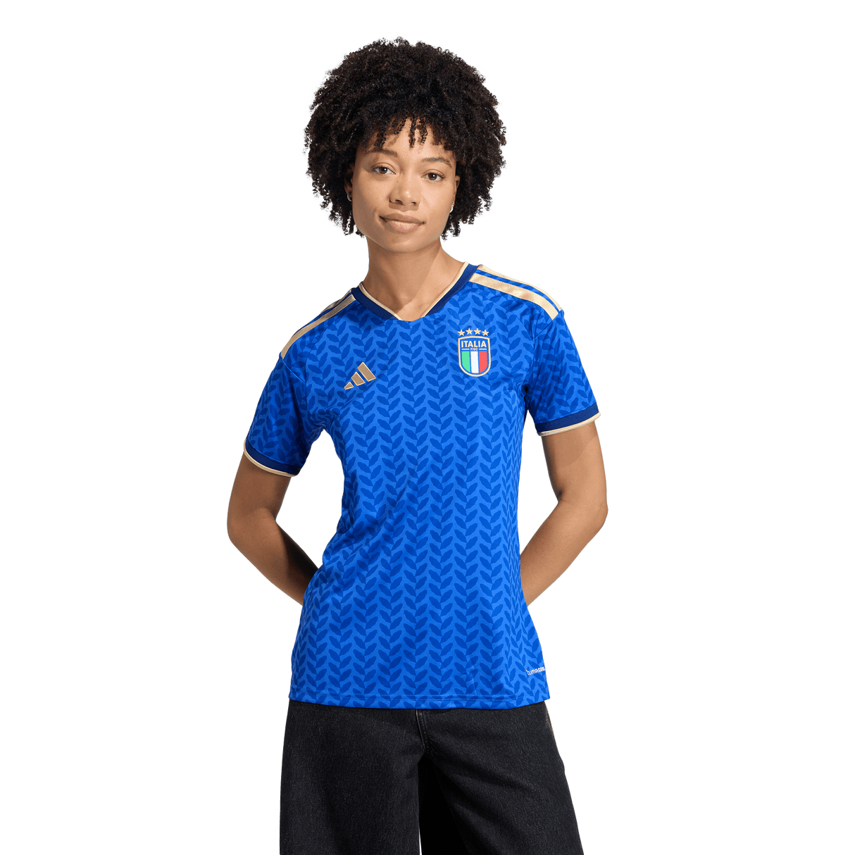 ADIDAS - Italia 26 Maglia Home - Donna - Blue - image 3