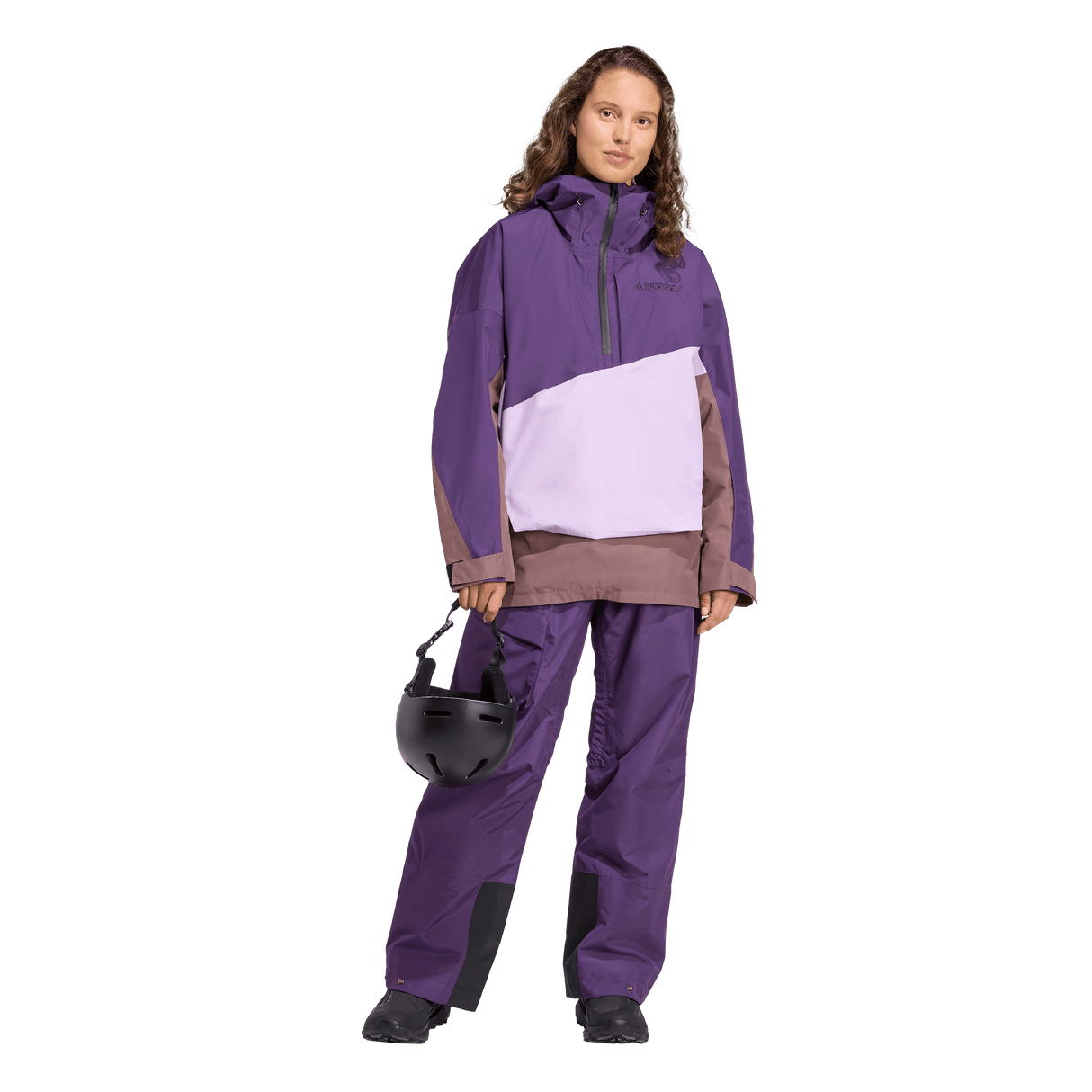 ADIDAS - Giacca Anorak TERREX Xploric CLIMAPROOF A 2 Strati Foderata - Donna - Purple - image 5