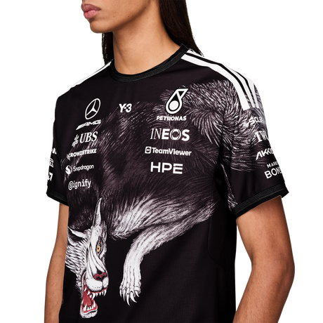 ADIDAS - Y-3 Mercedes - Amg Petronas Formula 1 Team Driver Short Sleeve Jersey - Black - image 7