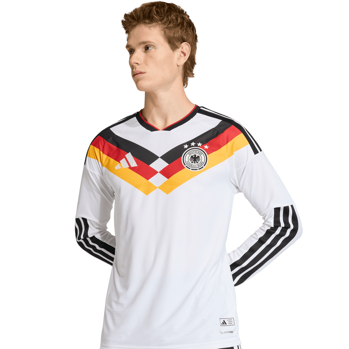 ADIDAS - Maglia Home Authentic Long Sleeve Germany 26 - Uomo - White - image 6