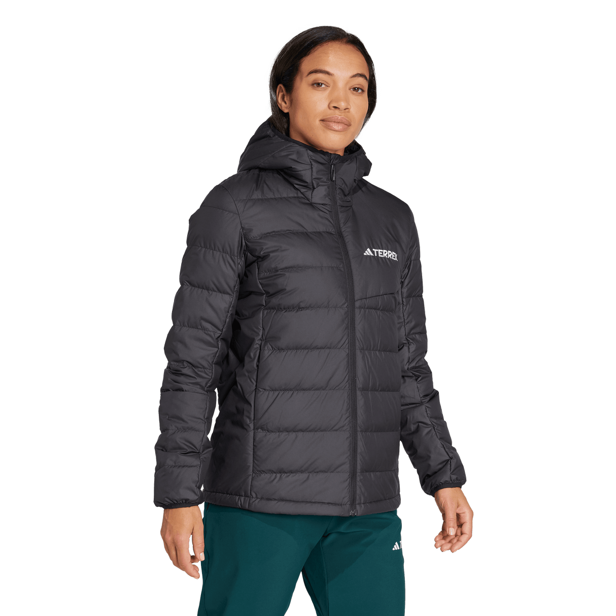 ADIDAS - Giacca TERREX Multi Light Down CLIMAWARM Hooded - Donna - Black - image 4