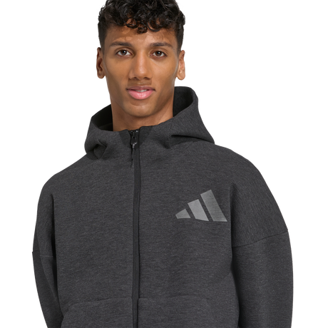 ADIDAS - Z.N.E. Adidas Felpa Con Cappuccio Premium A Zip Intera - Uomo - Black - image 6