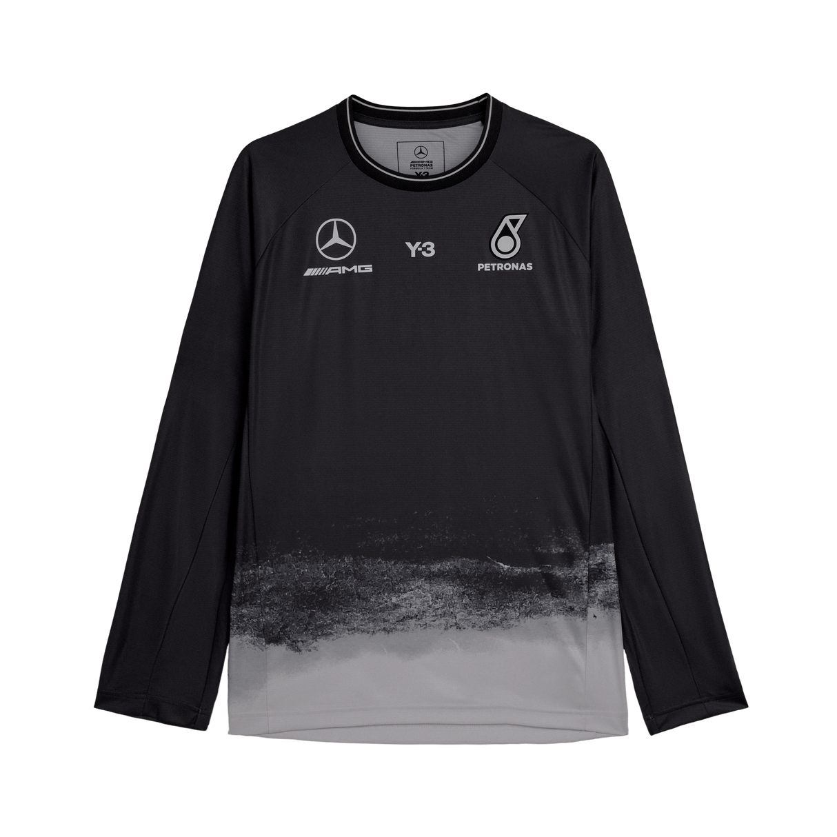 ADIDAS - Y-3 Mercedes - Amg Petronas Formula 1 Team Mechanics Long Sleeve Jersey - Black - image 1