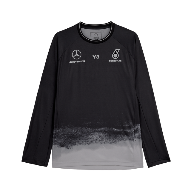 ADIDAS - Y-3 Mercedes - Amg Petronas Formula 1 Team Mechanics Long Sleeve Jersey - Black - image 1