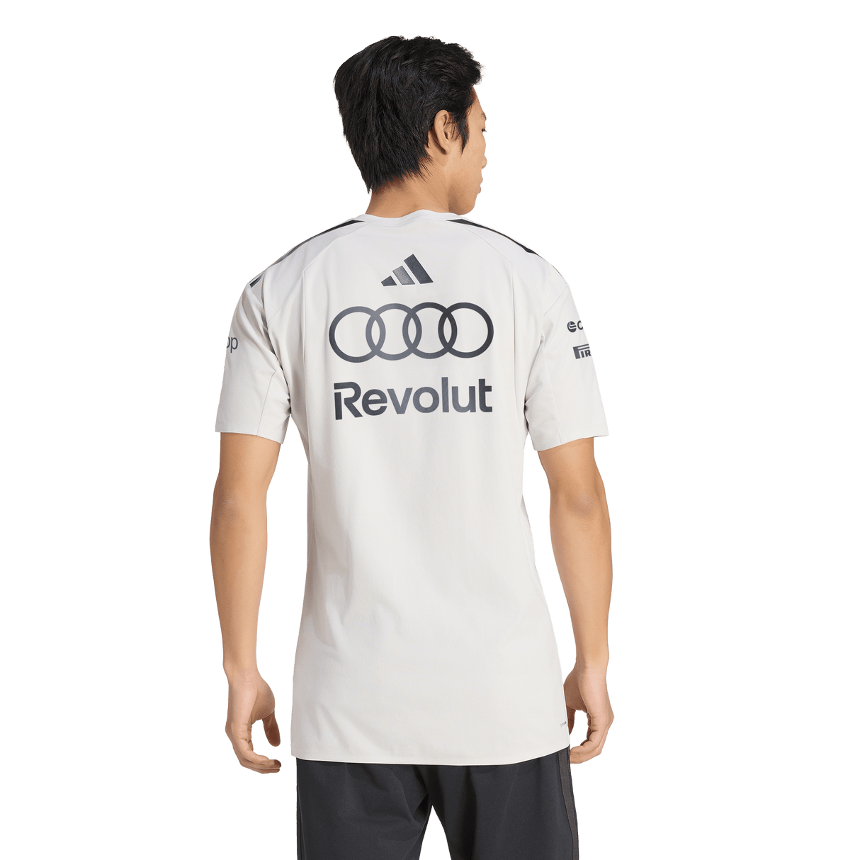 ADIDAS - Audi Revolut Formula One Team 2026 Engineers & Marketing Polo Short Sleeve - Uomo - Grey - image 3