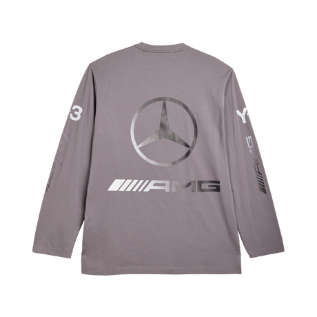 ADIDAS - Y-3 Mercedes - Amg Petronas Formula 1 Team Chaos Logo Long Sleeve Tee - Grey - image 9