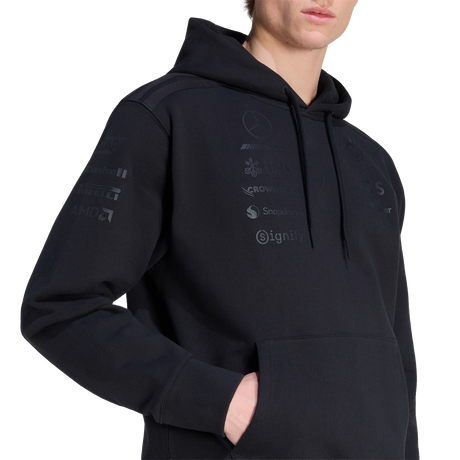ADIDAS - Mercedes - Amg Petronas Formula 1 Team Felpa Con Cappuccio Night Driver Uomo - Black - image 6