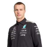 ADIDAS - Mercedes - Amg Petronas Formula 1 Team Engineers Polo Longsleeve - Uomo - Black - image 5