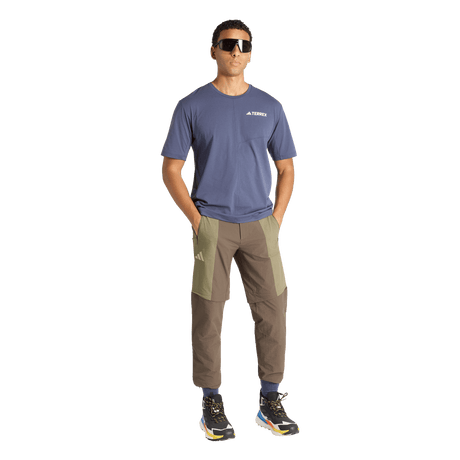 ADIDAS - Pantaloni TERREX Xperior Utilitas Clima365 Zip-Off - Uomo - Green - image 4