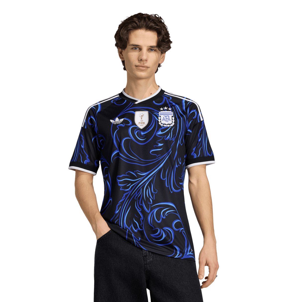 ADIDAS - Argentina 26 Away Jersey - Uomo - Black - image 3