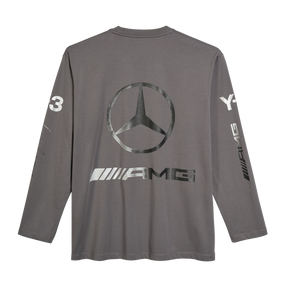 ADIDAS - Y-3 Mercedes - Amg Petronas Formula 1 Team Chaos Logo Long Sleeve Tee - Grey - image 10