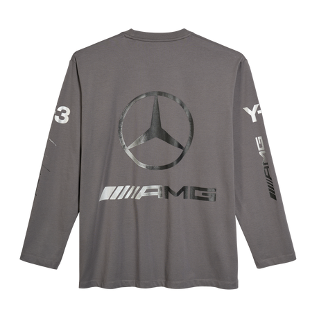 ADIDAS - Y-3 Mercedes - Amg Petronas Formula 1 Team Chaos Logo Long Sleeve Tee - Grey - image 10