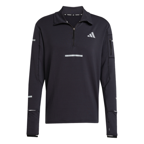 ADIDAS - Maglia Da Running Adi365 CLIMAWARM+ Half Zip - Uomo - Black - image 1
