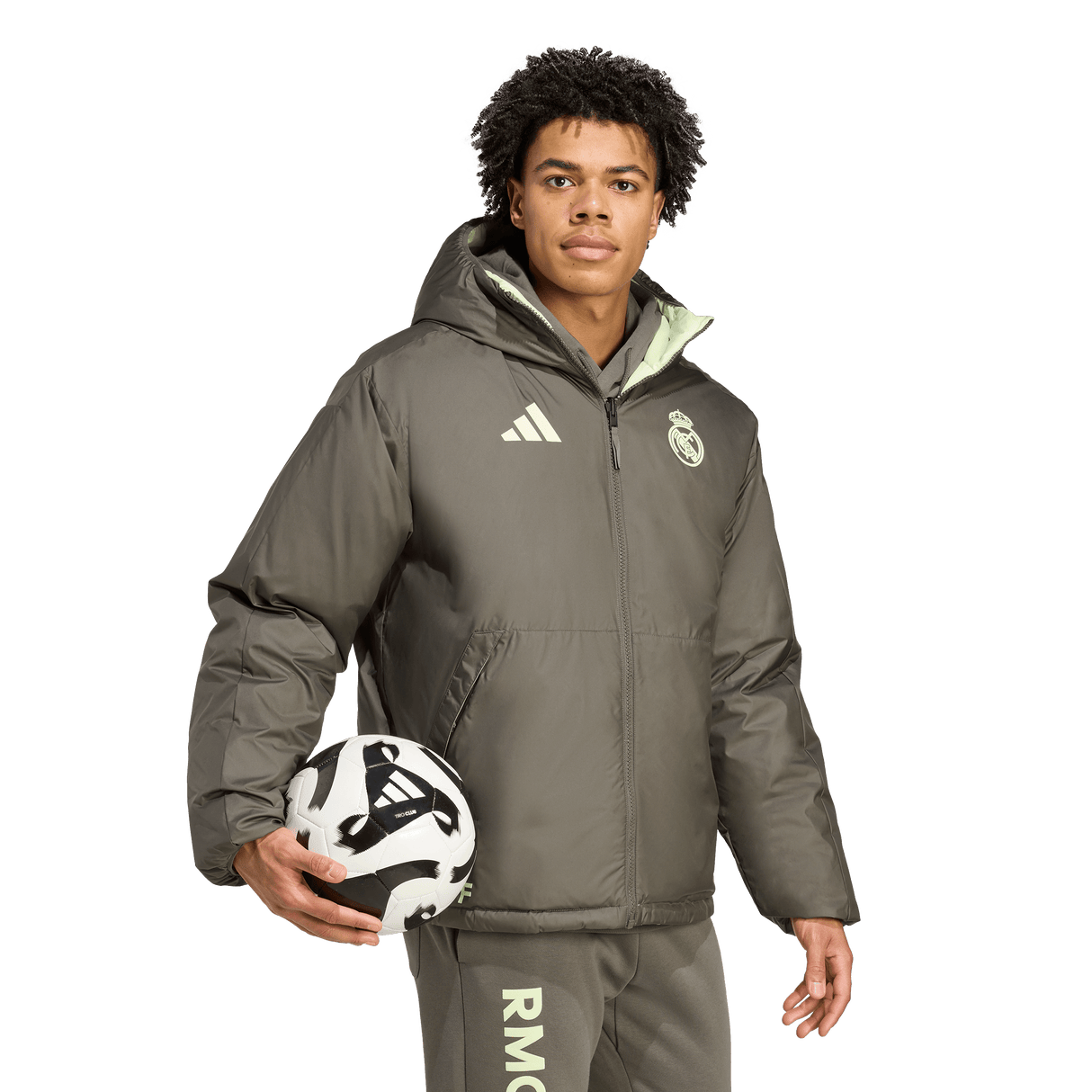 ADIDAS - Real Madrid Seasonal Down Jacket - Uomo - Grey - image 5