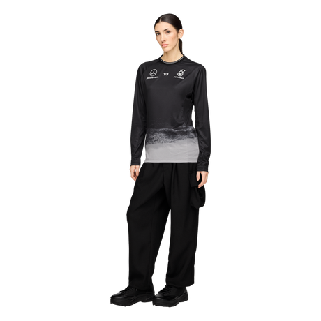 ADIDAS - Y-3 Mercedes - Amg Petronas Formula 1 Team Mechanics Long Sleeve Jersey - Black - image 6