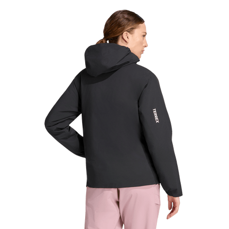 ADIDAS - TERREX Multi Essentials CLIMAPROOF Insulated Hooded Jacket - Donna - Black - image 3