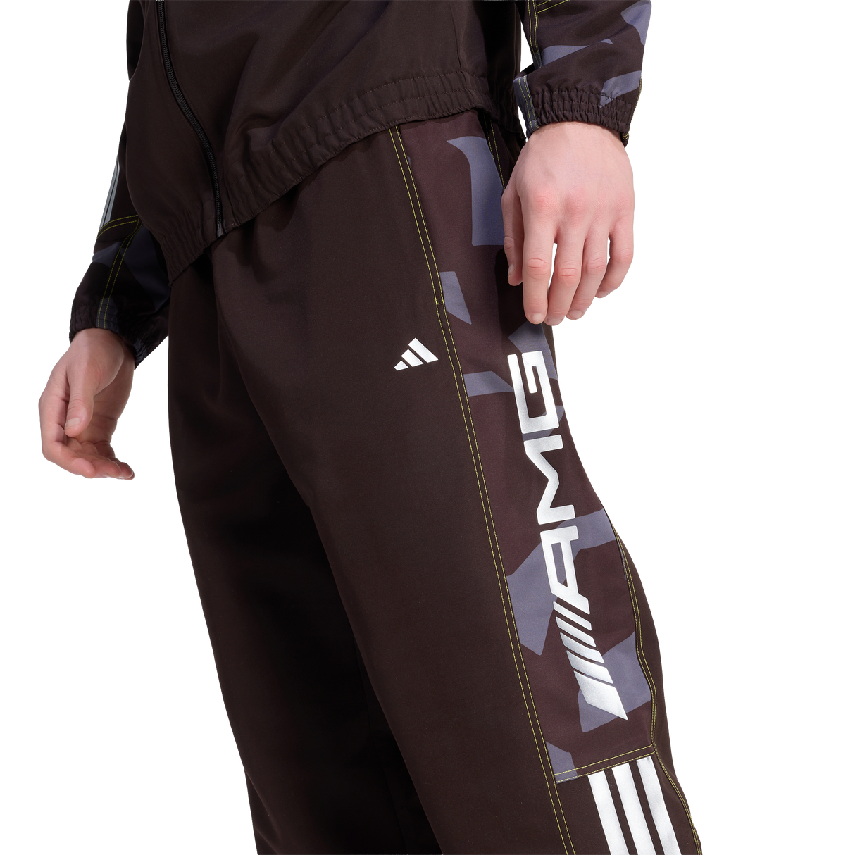 ADIDAS - Amg Camo Woven Track Pants - Brown - image 5