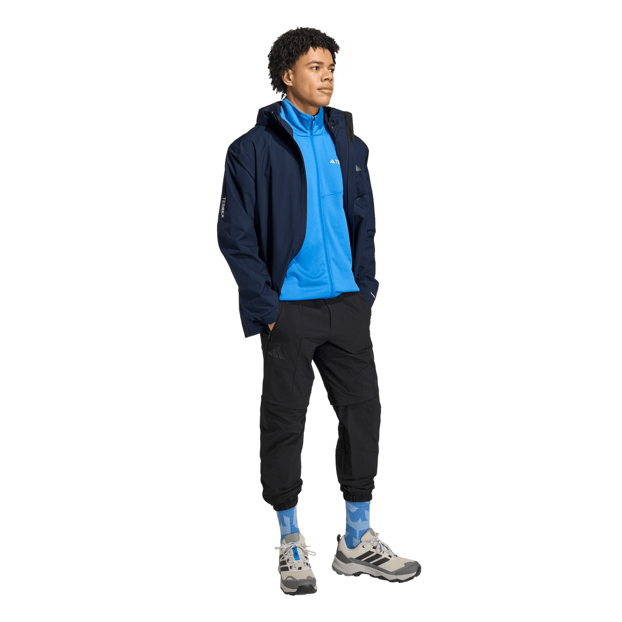ADIDAS - TERREX Multi 2 Layer CLIMAPROOF Rain Jacket - Uomo - Blue - image 4