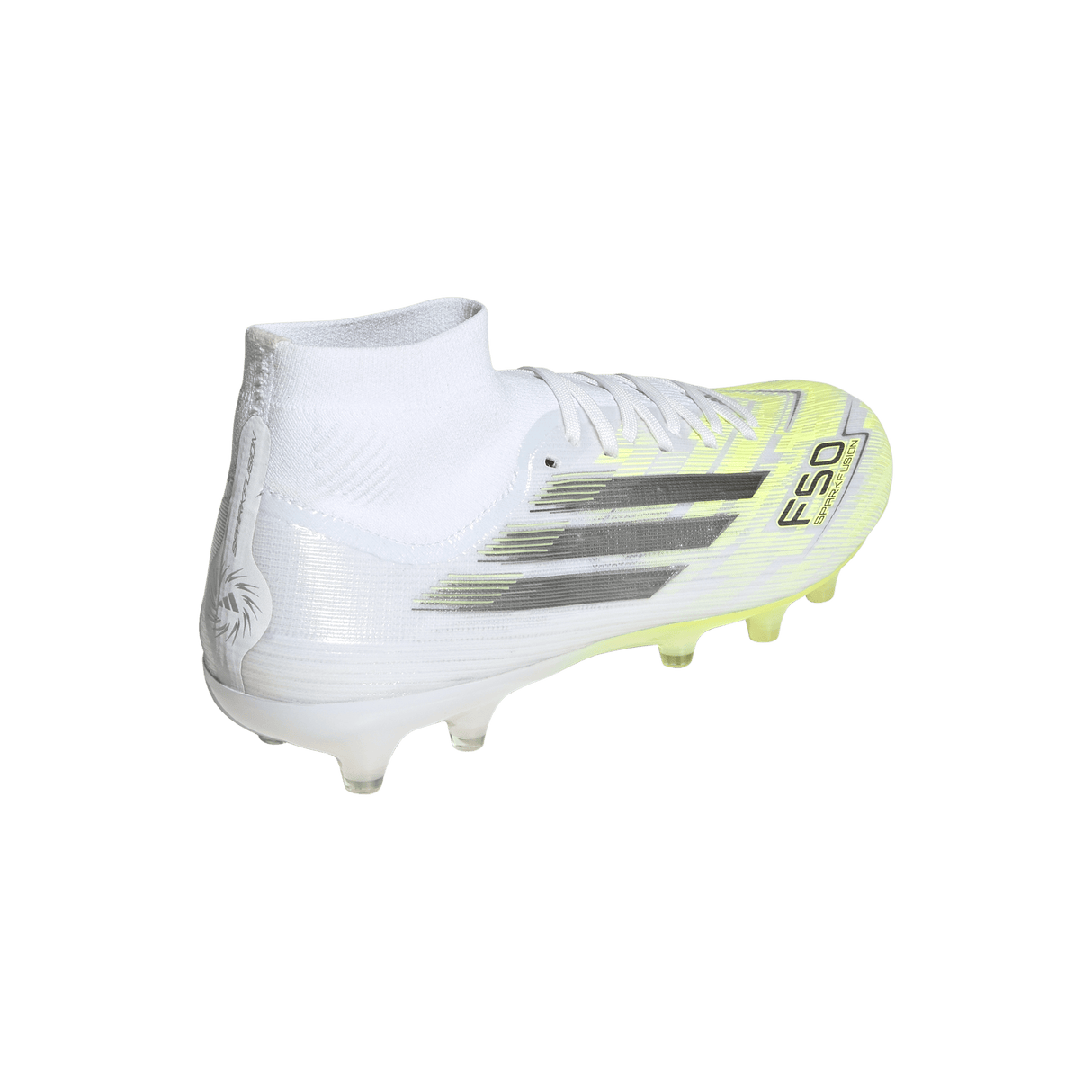 ADIDAS - Scarpe Da Calcio Per Terreni Naturali Compatti/Superfici In Erba Artificiale F50 Sparkfusion Pro Mid Cut - Donna - White - image 6