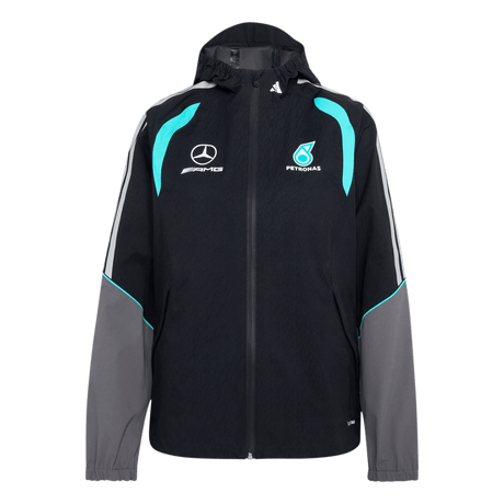 ADIDAS - Mercedes - Amg Petronas Formula 1 Team Mechanics Rain Jacket - Donna - Black - image 1