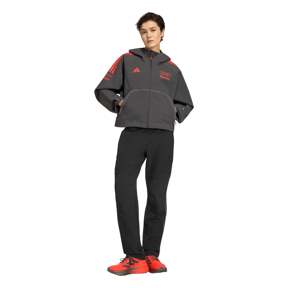 ADIDAS - Audi Revolut Formula One Team 2026 Mechanics Rain Jacket - Donna - Black - image 4
