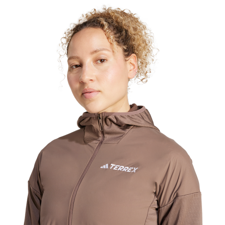 ADIDAS - Giacca Con Cappuccio TERREX Xperior CLIMAWARM+ Wind Light Fleece - Donna - image 12