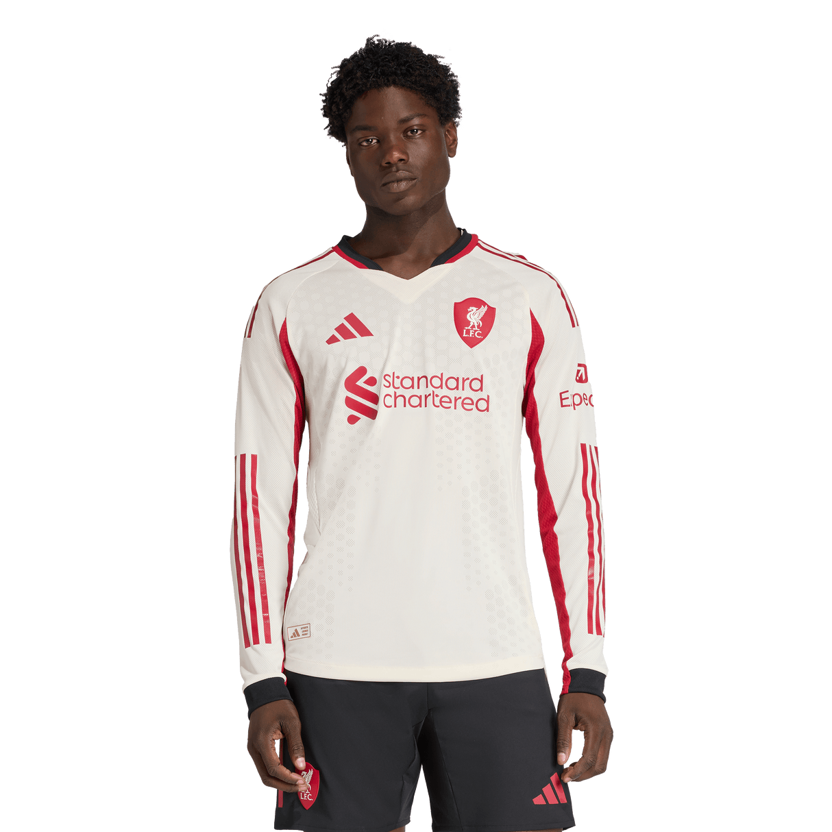 ADIDAS - Liverpool Fc 25/26 Away Authentic Jersey Longsleeve - Uomo - Black - image 3