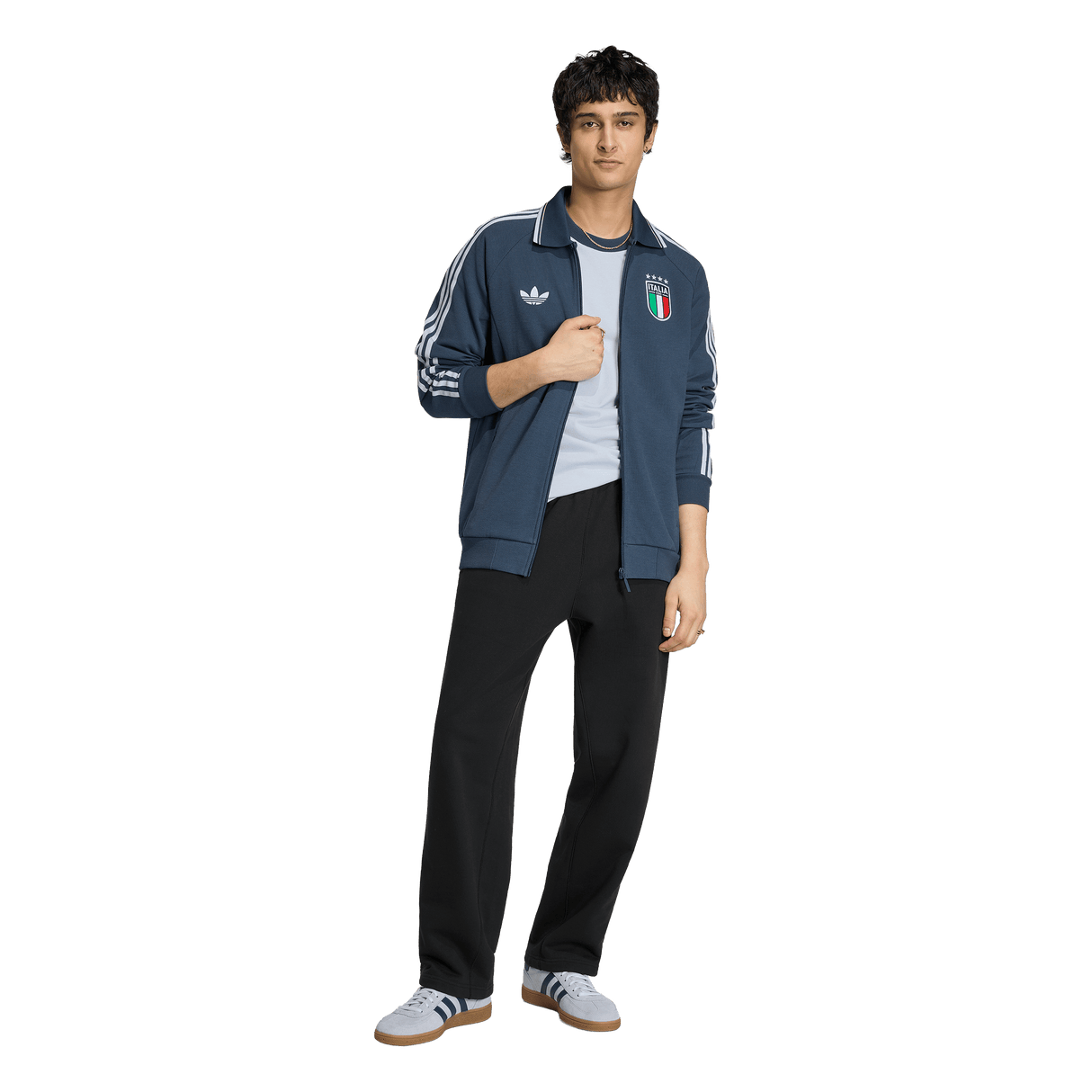 ADIDAS - Italy Away Anthem Jacket - Uomo - Blue - image 4