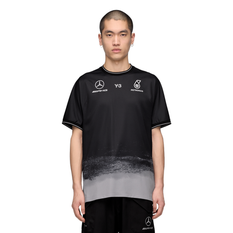 ADIDAS - Y-3 Mercedes - Amg Petronas Formula 1 Team Mechanics Short Sleeve Jersey - Black - image 2
