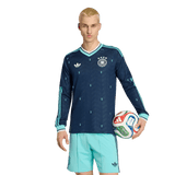 ADIDAS - Germany 26 Away Authentic Long Sleeve Jersey - Uomo - Blue - image 3