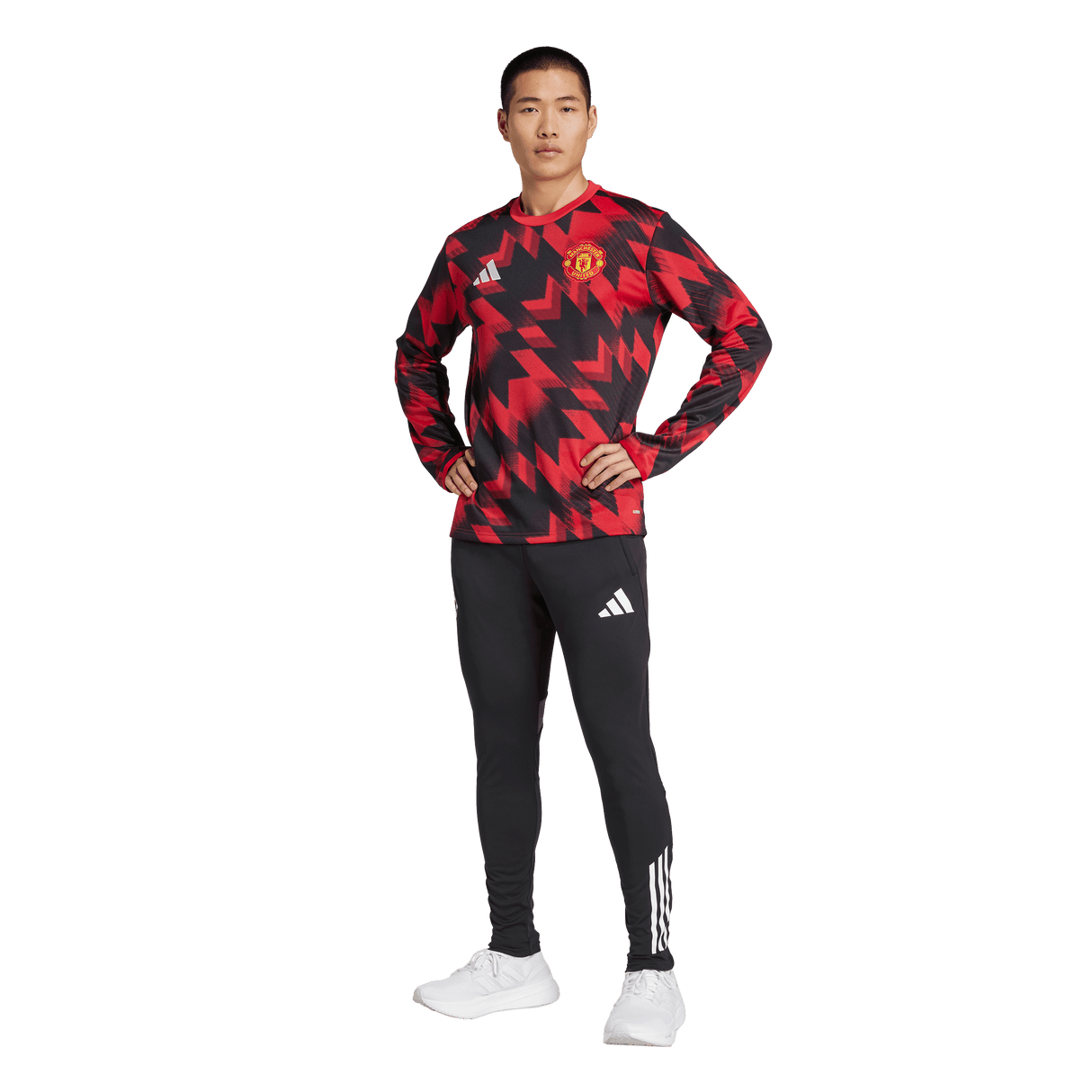 ADIDAS - Top Pre-Match Warm Manchester United Fc 25/26 - Uomo - Red - image 5