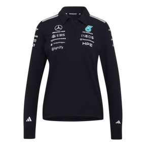 ADIDAS - Mercedes - Amg Petronas Formula 1 Team Engineers Polo Longsleeve - Donna - Black - image 1