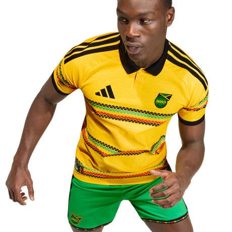 ADIDAS - Maglia Home Giamaica 26 Authentic X Bob Marley - Uomo - Yellow - image 7